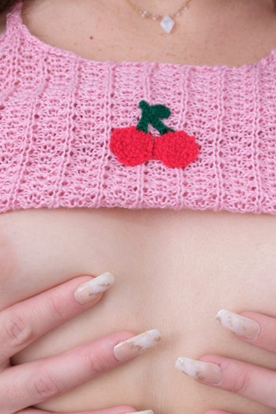Asian Teen Mochi Mona Fingers Her Lightly Fuzzy Pussy Image #5